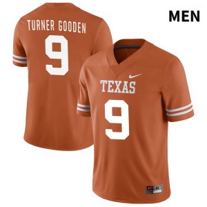 Texas Longhorns Men's #9 Larry Turner Gooden Authentic Orange NIL 2022 College Football Jersey EDN56P1M